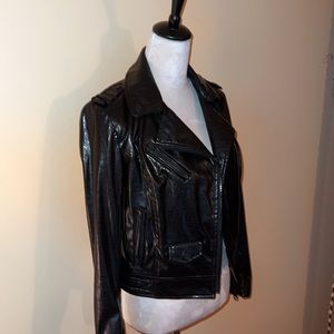 🆕💞 BLANC NOIR MOTO  leather Jacket